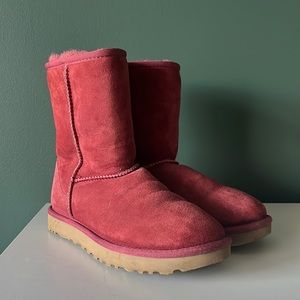 UGG Classic Short II Boots Wine 🍷 Red